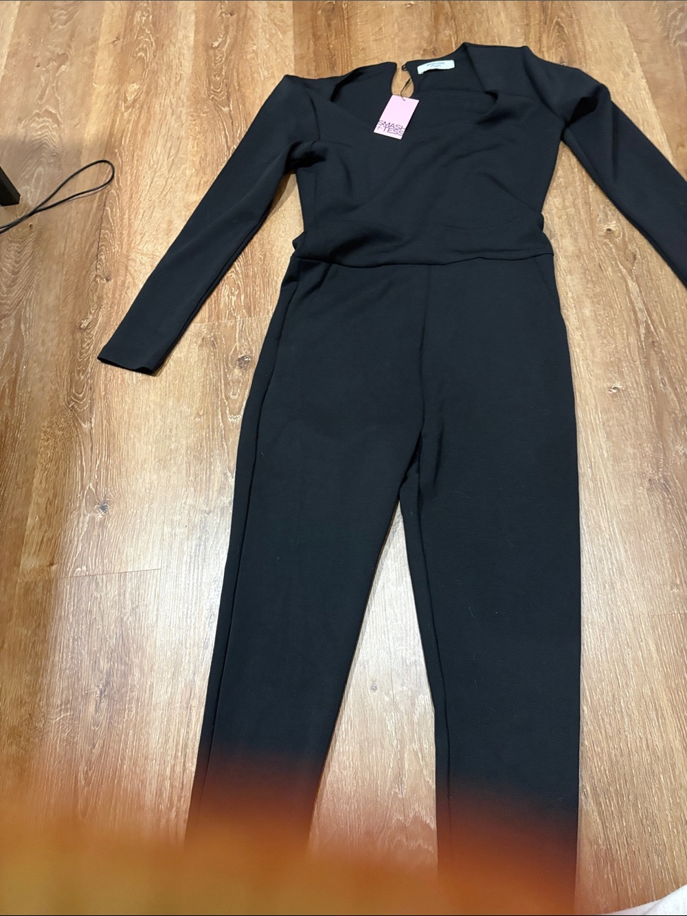 Smash + Tess Black Long-Sleeve Jumpsuit